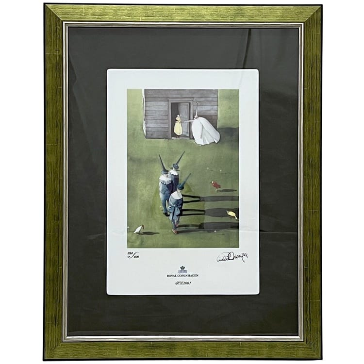 ロイヤルコペンハーゲン 陶板画 オズの魔法使い ホワイト グリーン The Wizard of OZ 2001年製 限定400点 美品 証明書付 中古 384/400 RO