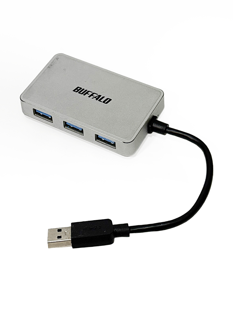 バッファロー USB 3.2/3.1/3.0 Type-Aバスパワーハブ 4ポート 高速転送規格 BSH4U100U3BK 動作品