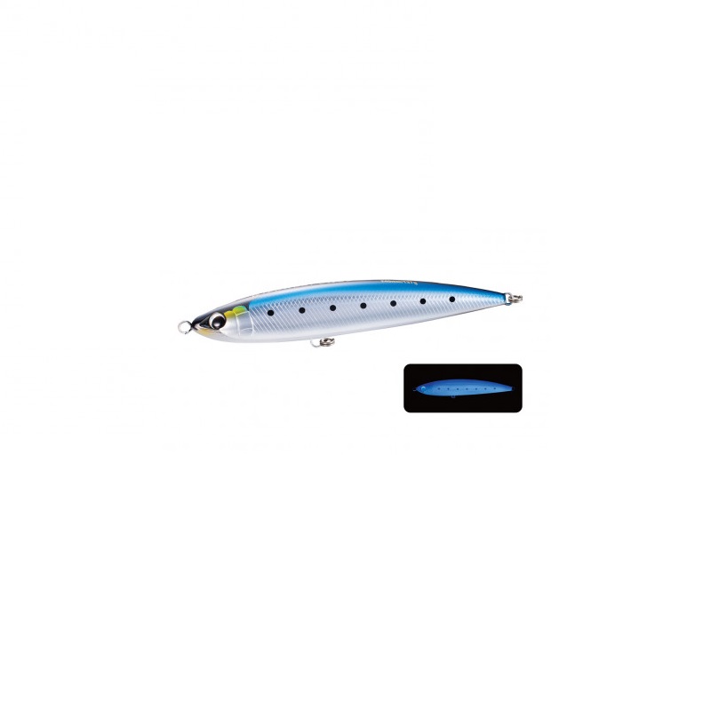 マグロ狙いに特化したワイルドレスポンスのアルミ仕様にケイムラコートの新色追加！●アルミ箔を手貼りしたこだわりの逸品。 夏から秋にかけ、津軽海峡に現れる黒い巨体・クロマグロ。 シマノはこのクロマグロを狙