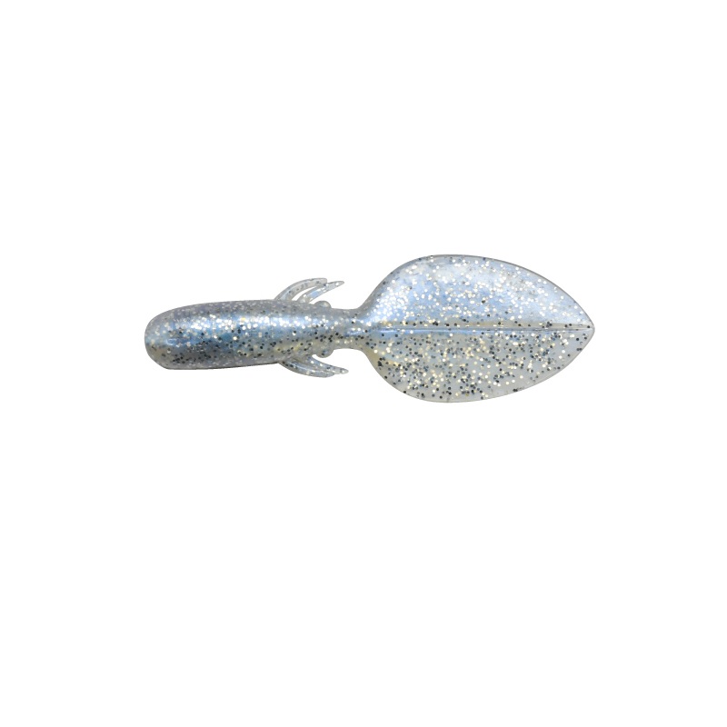 イカか？魚か？甲殻か？ボリューム系パドルによる強烈アピール水中で高い存在感のボリュームボディと、大きなパドルテイル。ボディ自体は極めて軟らか！それでいて、ヘッド内部には硬いコアを搭載することでフックの