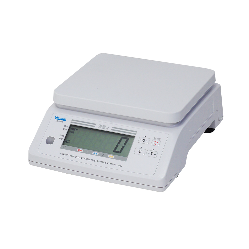 ■仕様・検定:検定外品・ひょう量:3,000g・目量:0.5g・液晶サイズ:13.5(W)×198(H)mm・載皿寸法:228(W)×198(D)mm・機能:零点リセット機能、ワンタッチ風袋引機能、オ