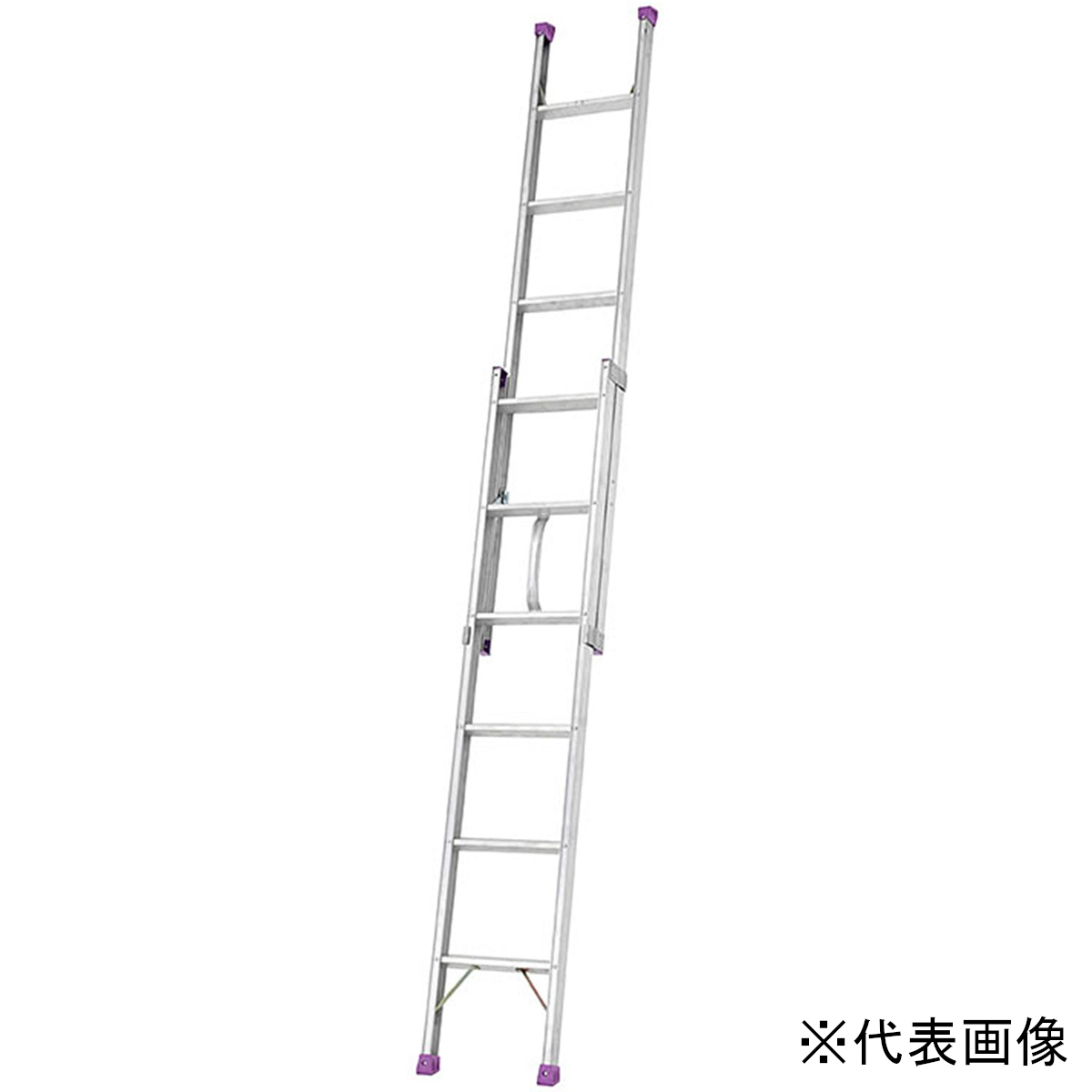 ■仕様・材質:アルミ・耐荷重:100kg・全長:3.40m・縮長:2.16m・収納長:2.00m・使用角度:75°・製品サイズ(mm) 幅×奥行×高さ:380×128×3400・製品重量(g):670