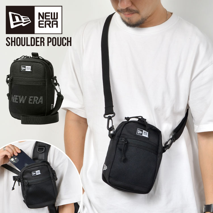 ショルダーバッグ ニューエラ NEWERA 12325640 12325642 ブランド メンズ レディース 斜めがけ ミニショルダー バッグ ウエストポーチ リュック 取り付け ベルトポーチ ミニ 小さめ 軽い 黒 ブラック シンプル かっこいい 男性 キッズ 子供 男の子 小学生 中学生 高校生