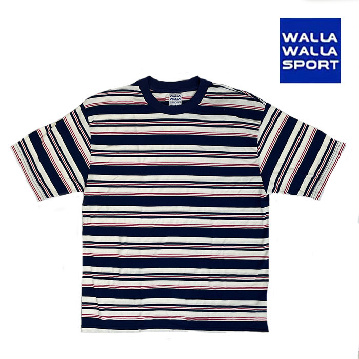 SALE！ワラワラスポーツ WALLA WALLA SPORT Tシャツ 半袖 ストライプ メンズ S S STRIPE TEE カットソー ショートスリーブ 040064 WALLA WALLA SPORT【ワラワラスポーツ】- S/S STRIPE TEE
