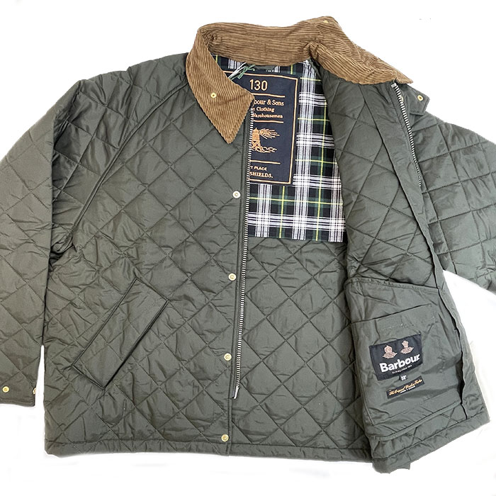 Barbour バブアー TRANSPORT トランスポート キルティングブルゾン 130