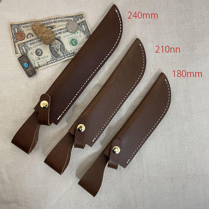 松本正忠作 万能剣鉈専用革ケース 刃長240mm 刃幅35mm 刃厚6mm ヒルト