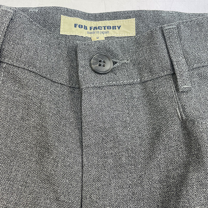 SALE20%OFF】FOB FACTORY エフオービー STA-PREST WIDE TROUSERS