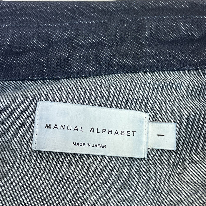 MANUAL ALPHABET マニュアルアルファベット MA-J-415 DENIM