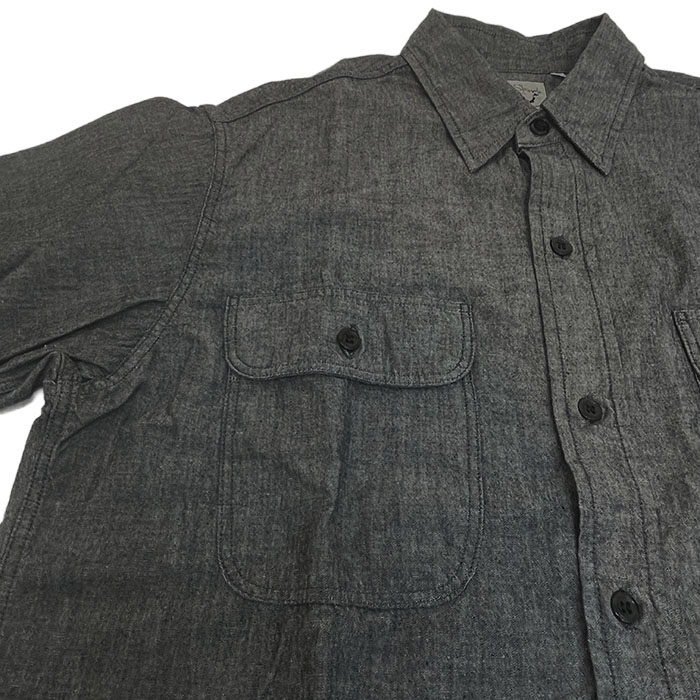 orSlow オアスロウ 01-8064-61 Black Chambray Work Shirt ブラック