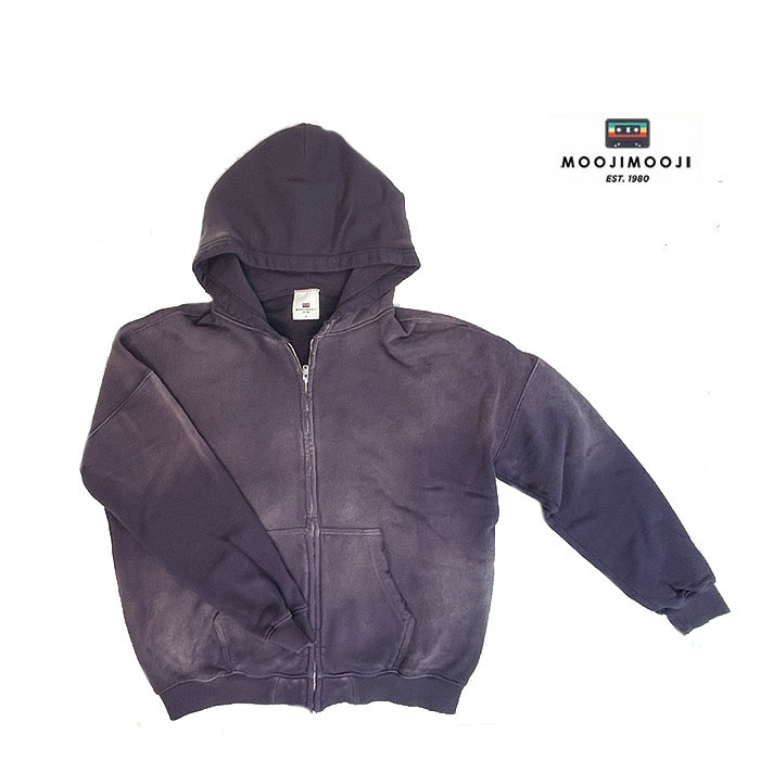 MoojiMooji ムージームージー Oversized Zip Up Hoodie Aged オーバー