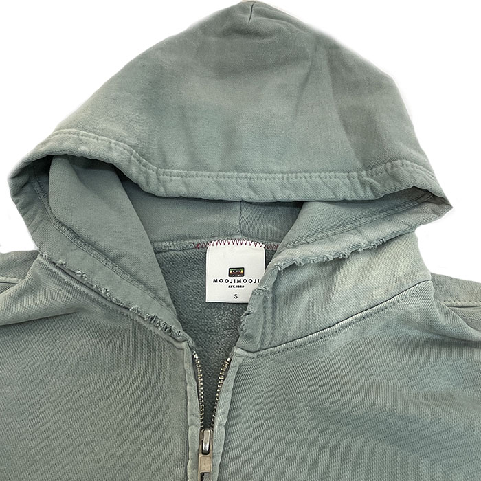 MoojiMooji ムージームージー Oversized Zip Up Hoodie Aged
