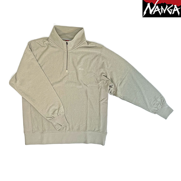 NANGA ナンガ N2530-1K103A DRY MIX TERRY HALF ZIP SWEAT ドライ
