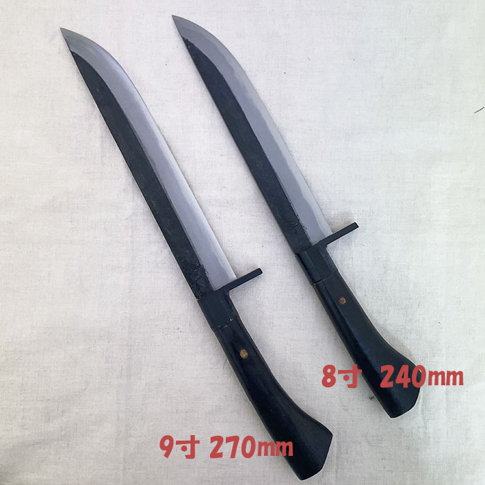 剣鉈 レッドオルカRed Orca 剣鉈270mm 白紙割り込み 9寸 バドニングも最適