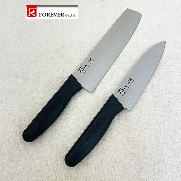 フォーエバー FOREVER 銀チタン菜切り包丁 180mm HV-18 日本製