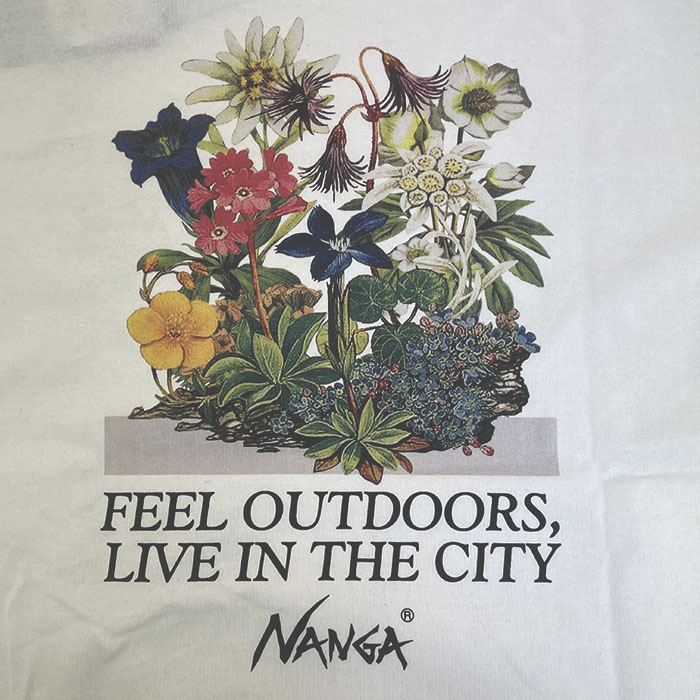 NANGA ナンガ エコハイブリッド ビンテージフラワー Tシャツ ECO