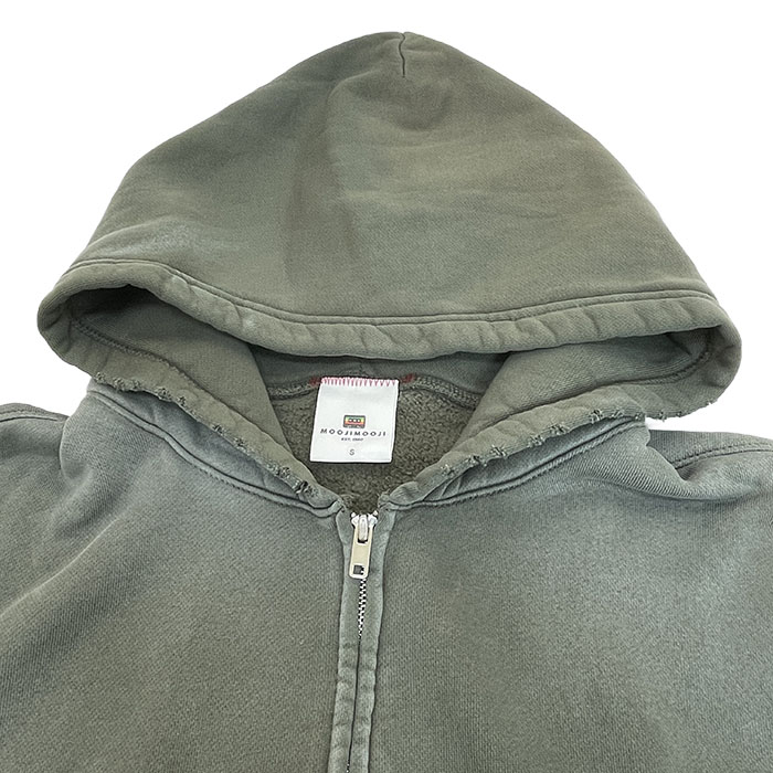 MOOJIMOOJI ムージムージ OVERSIZED ZIPUP HOODIE AGED ジップアップ