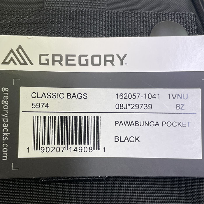 GREGORY グレゴリー パワバンガポケット PAWABUNGA POCKET 国内正規品