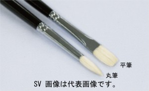 ブタ毛油絵筆のヒット商品で、30数年間も多くのユーザーに愛用され続けています。コシが強く、まとまりの良い油絵筆として、一般的に広く使われています。油彩画/中国産ブタ毛名村/ナムラ/namura【商品画