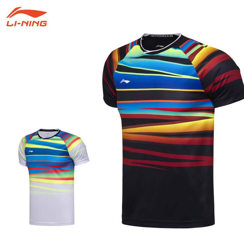 バドミントン　ゲームシャツ　上下セット　L 数量限定　75thモデル 大特価】LI-NING AATN004 ゲームシャツ+ハーフパンツ 上下セット