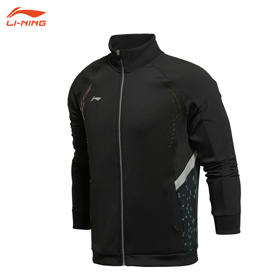 LI-NING バドミントン ウォームアップジャケット ブラック 上下セット e4213e243da9497baffb3e0db8a3f1