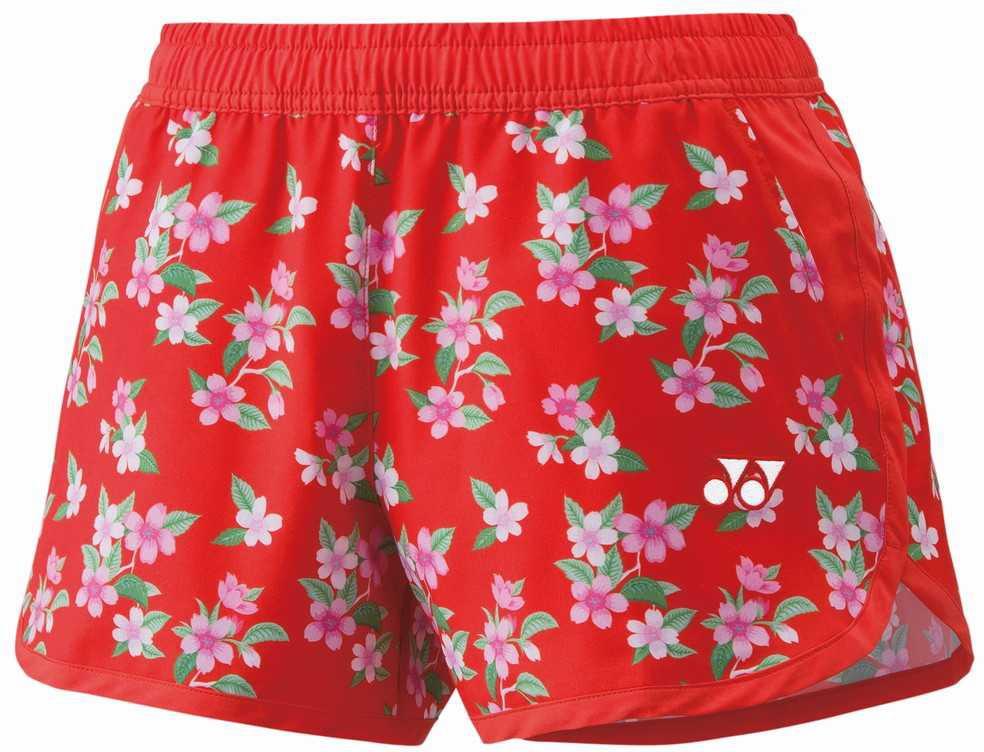 YONEX バドミントン柄パンツ L YONEX ヨネックス ニットハーフパンツ(フィットスタイル) 15123