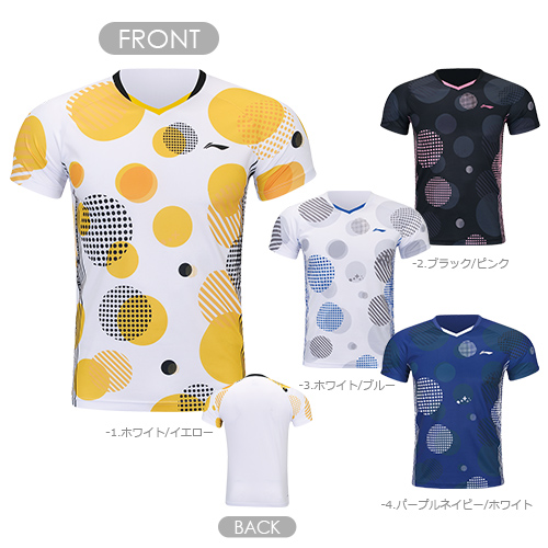２XL‼️バドミントンゲームシャツ‼️ LI-NING AAYR381 ゲームシャツ バドミントンウェア(ユニ/メンズ