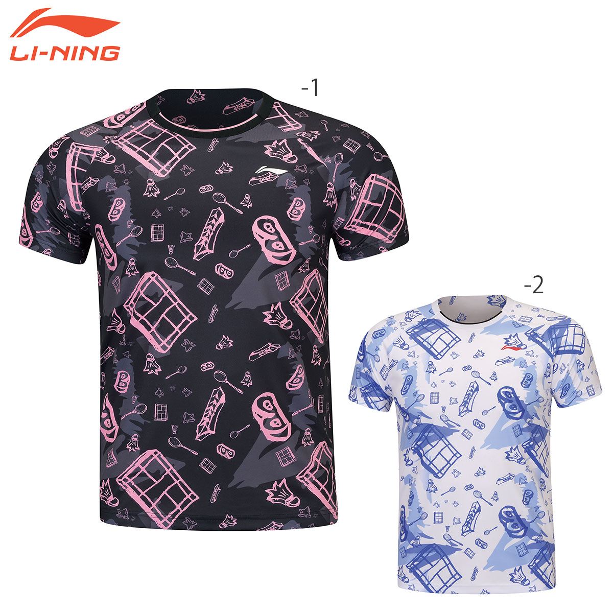 LI-NING AHSS465 トレーニングTシャツ バドミントンウェア(ユニ