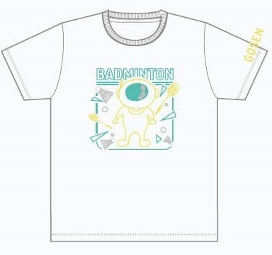 ★新作★新品★ゴーセン　バドミントンシャツ M かわいいで好評 GOSEN CPT09 COSMICBOY(コズミックポーイ) 半袖Tシャツ
