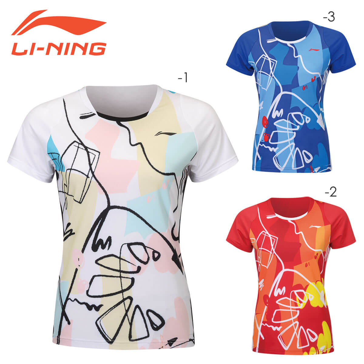 LI-NING AAYS062 ゲームシャツ バドミントンウェア(レディース
