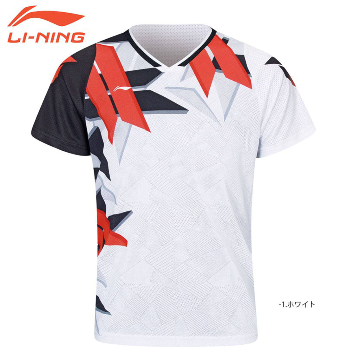 LI-NING AAYS246 ゲームシャツ バドミントンウェア(ジュニア