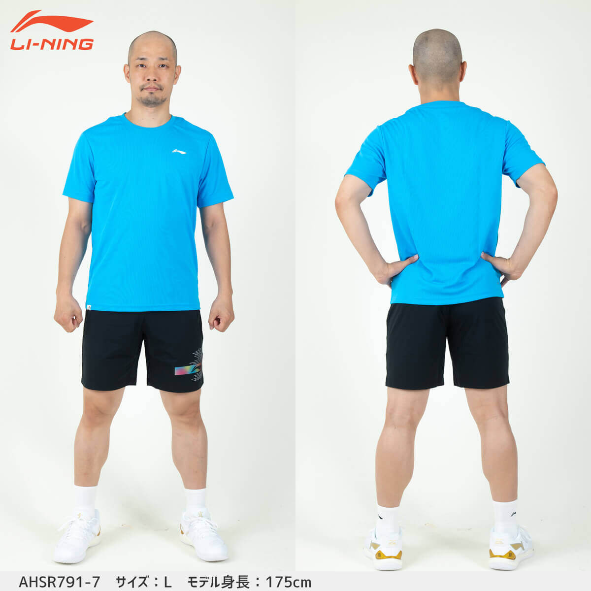 LI-NING　バドミントンウエア LI-NING AHSR791 トレーニングTシャツ バドミントンウェア(ユニ
