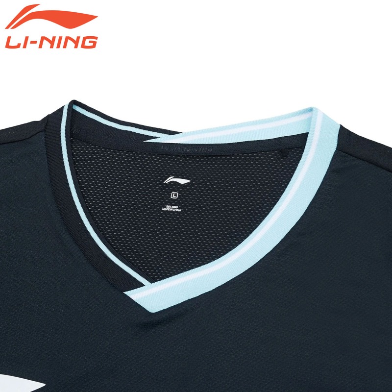LI-NING AAYT057 ゲームシャツ バドミントンウェア(ユニ・メンズ