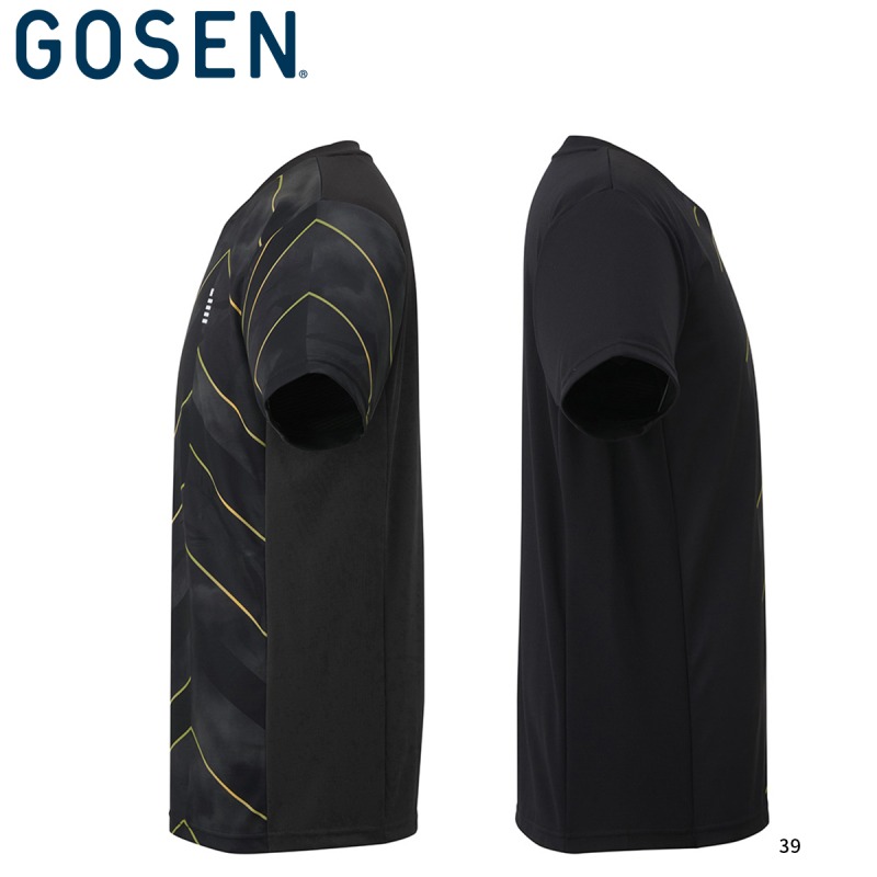 GOSEN テニスTシャツ 54th ハイジャパ L ブラック レディース ゲームシャツ［T2461］