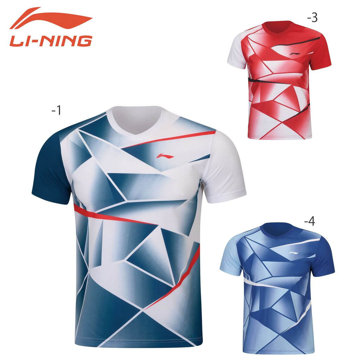 LI-NING AAYS061 ゲームシャツ バドミントンウェア(ユニ/メンズ