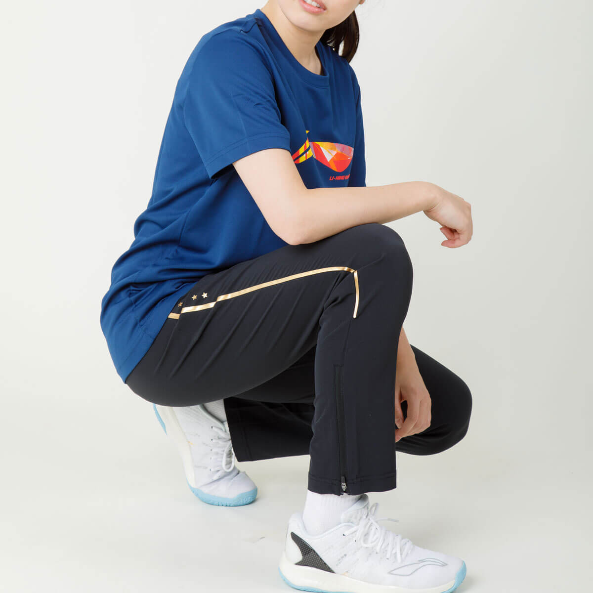 LI-NING AHSR788 トレーニングTシャツ バドミントンウェア