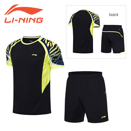 大特価】LI-NING AATN004 ゲームシャツ+ハーフパンツ 上下セット