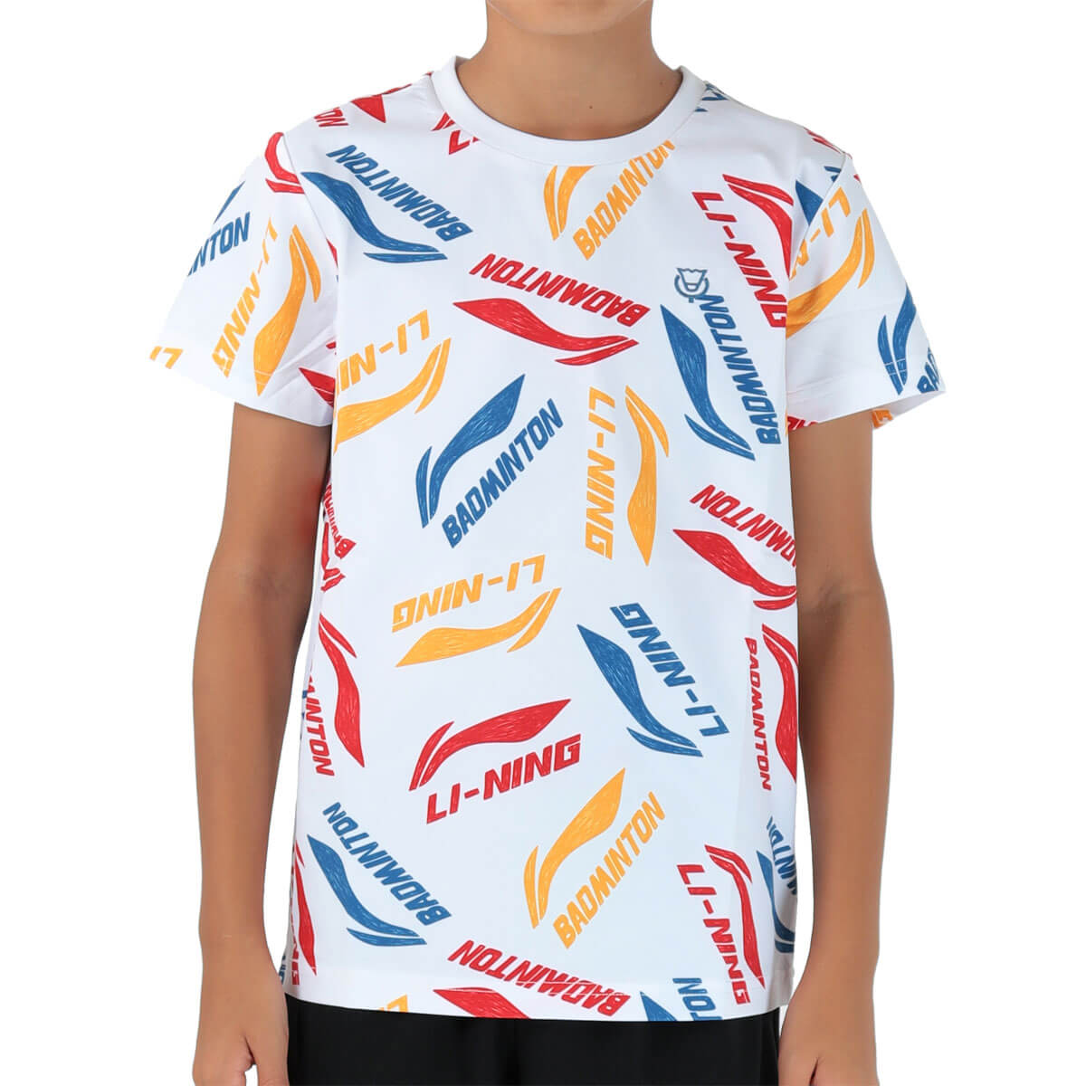 LI-NING AHSR634 トレーニングTシャツ バドミントンウェア(ジュニア