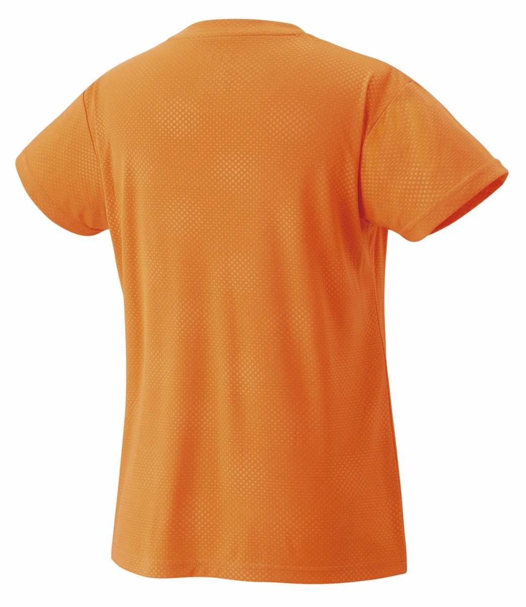 NTT東日本　ヨネックスバドミントンシャツ 黒/オレンジ ヨネックス メンズ レディス テニス 半袖 グラフィックTシャツ