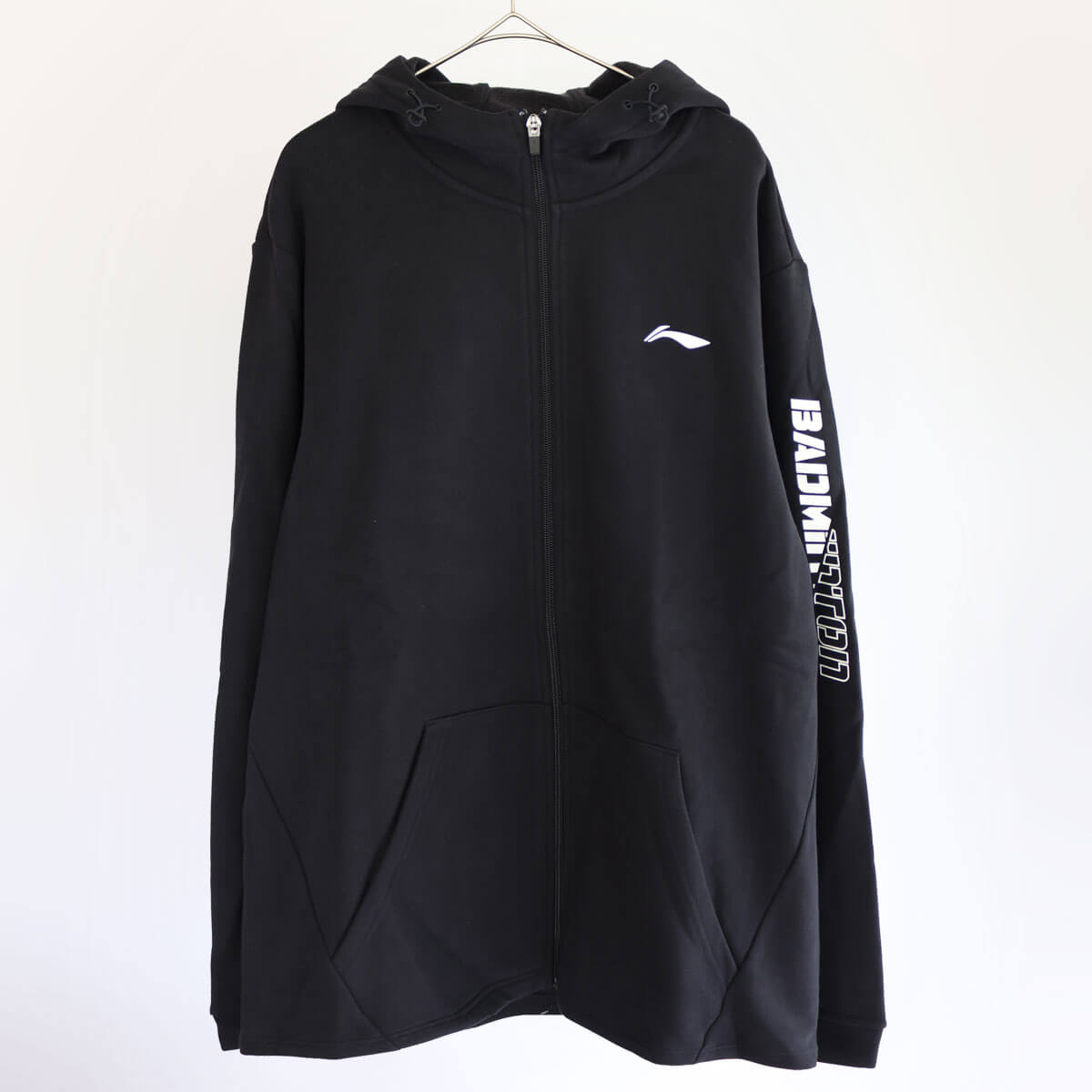 LI-NING バドミントン ウォームアップジャケット ブラック 上下セット LI-NING AWDP745 ウォームアップジャケット(ユニ/メンズ