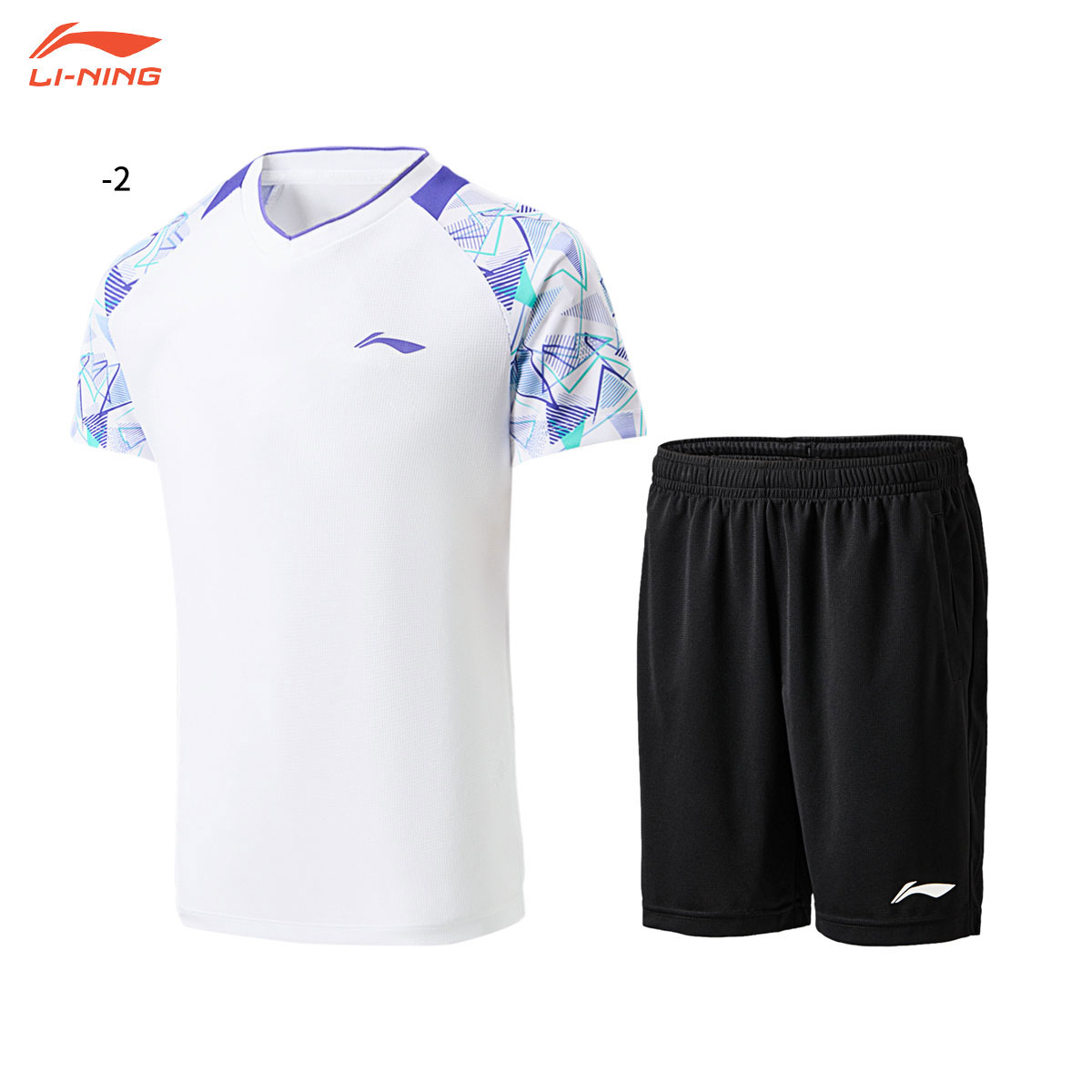 美品✨ リーニン、リンダンゲームシャツ／ハーフパンツ 上下セット 楽天市場】LI-NING AATN013 ゲームシャツ+ハーフパンツ セット