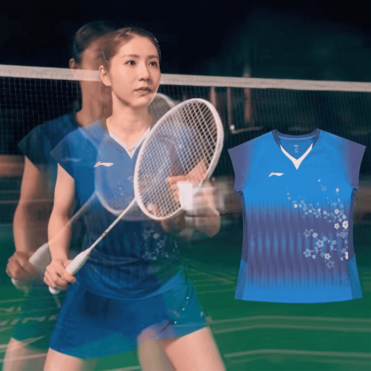 LI-NING AAYW208 志田千陽モデル ゲームウェア バドミントンウェア