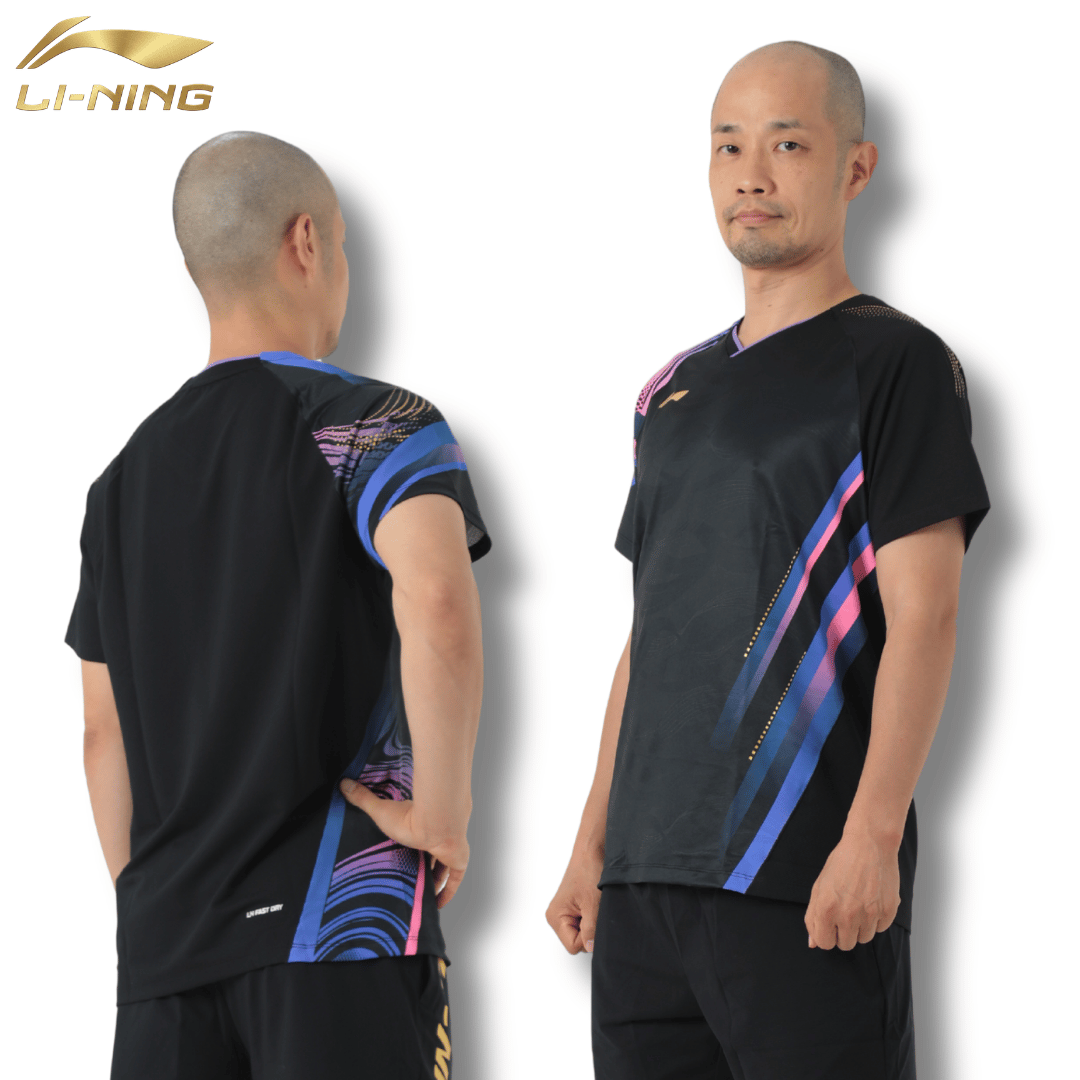 LI-NING AAYV165 ゲームシャツ バドミントンウェア(ユニ/メンズ