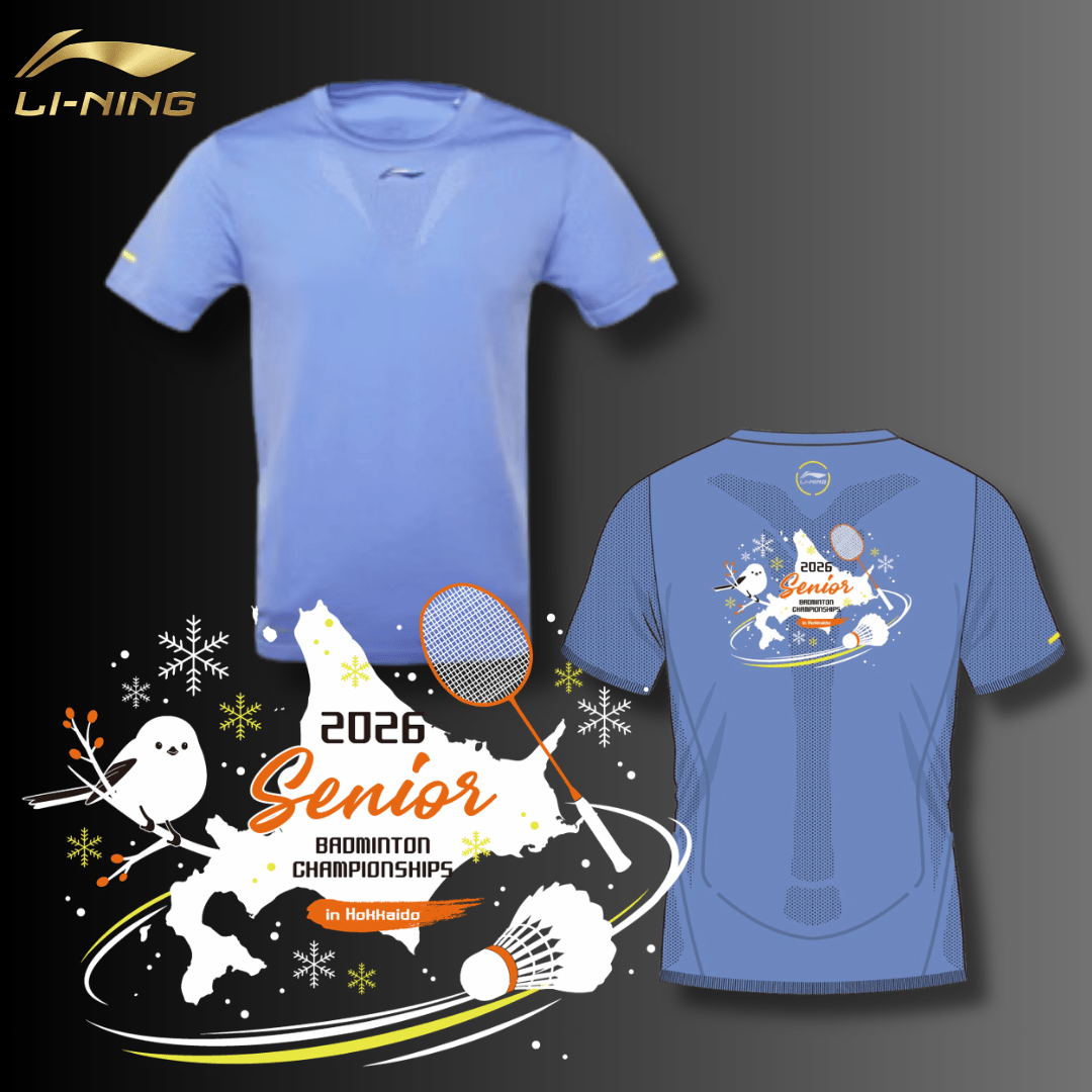 予約販売】LI-NINGATSR263 2026年全日本シニア大会記念Tシャツ 半袖