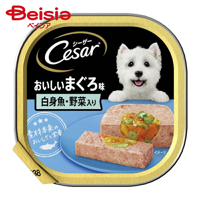 シーザー マースジャパンリミテッド シーザーCE71Nおいしいまぐろ味白身魚・野菜入100g ×24個