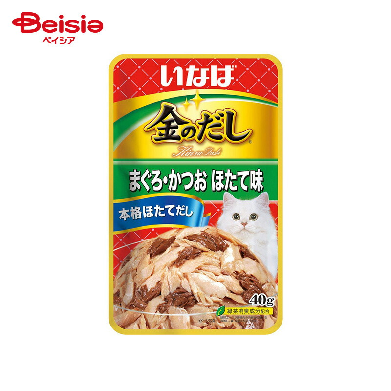 いなばペットフード 金のだし まぐろ・かつお ほたて味 40g×16個 ペット