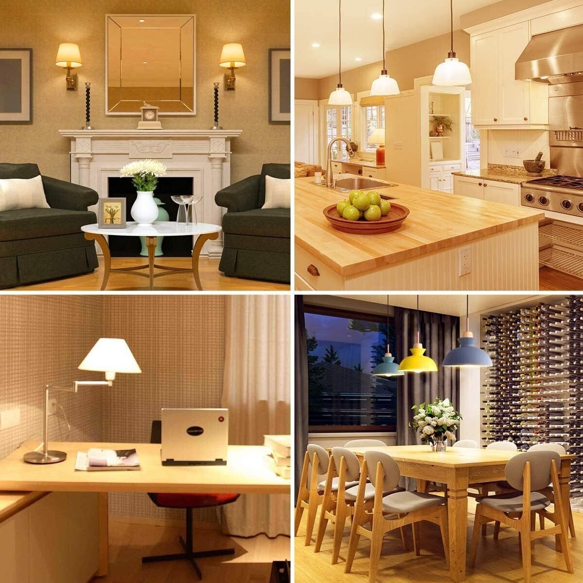 LED電球 E17 ミニクリプトン電球 40W形 440lm 電球色 2個 3000K E17 LED 小形電球 E17口金 広配光 密閉器具対応 省エネ