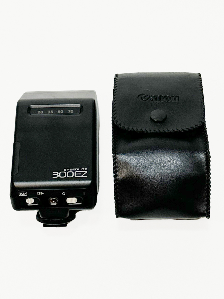 Canon キャノン スピードライト 300EZ 純正 ストロボ ライト A-TTL自動調光 AF補助光 投射 28~70mmズーム連動