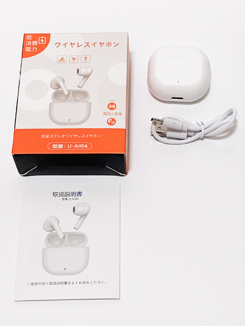 Bluetooth5.3 ワイヤレスイヤホン ノイズキャンセリング Hi-Fiステレオ マイク付き イヤフォン 無線 左右分離型