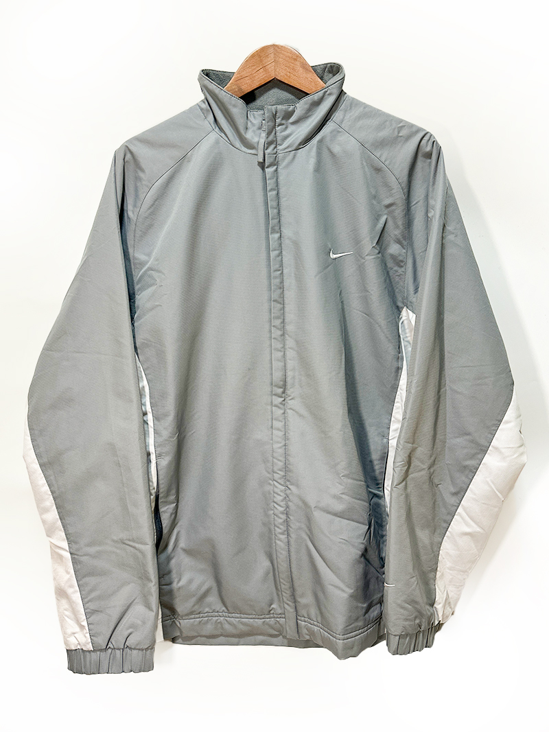 ナイキ Nike トラックジャケット グレー Lサイズ ロゴ ツートンカラー 大きいサイズ