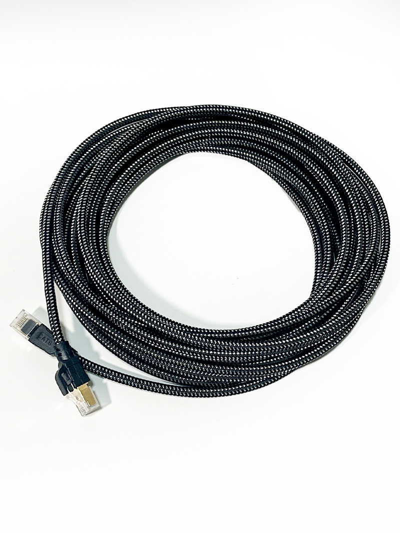 LANケーブル 5M CAT8 メッシュ カテゴリー8 RJ45 イーサネット 有線